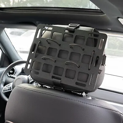 Tactical Rigid MOLLE Panel Vehicle Car Seat Headrest Back Storage Organizer • $11.99