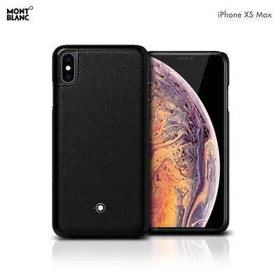 Genuine Montblanc Italian Natural Leather Cover Case For IPhone XS Max • $109.15