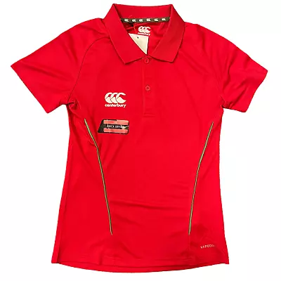 Canterbury Rugby Women's Polo (Size 12UK) Team Dry Polo Shirt - New • £9.99