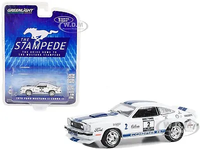 1976 Ford Mustang Ii Cobra Ii #2 White 1/64 Diecast Model By Greenlight 13340 B • $7.99