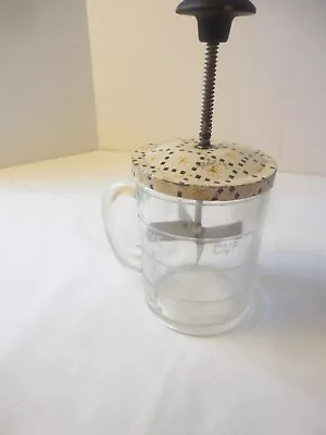 Vintage Androck Plunge Kitchen Chopper With Decorated Metal Lid • $5.99