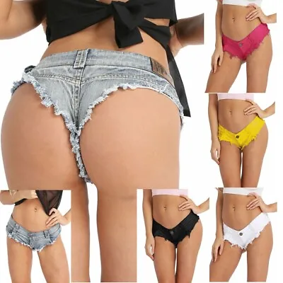 Sexy Women Mini Hot Pants Jeans Micro Shorts Denim Daisy Dukes Low Waist Shorts • $10.24