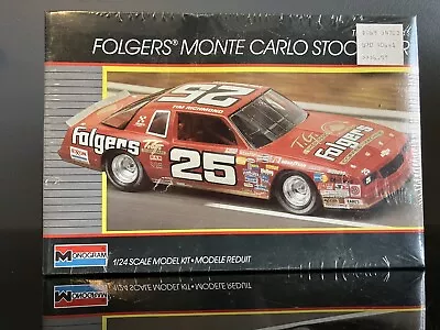 Monogram Tim Richmond NASCAR Folgers Monte Carlo 1/25 Scale Sealed • $11.50