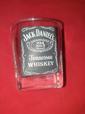 Jack Daniels Old No 7 Tennessee Whisky Official Square Heavyweight Glass Tumbler • £3