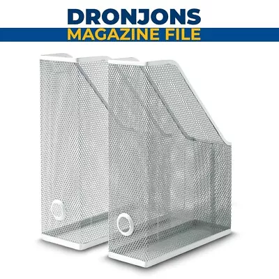 2X Brand New IKEA DRONJONS White Magazine  Office File Organiser Holder Storage • $23.99