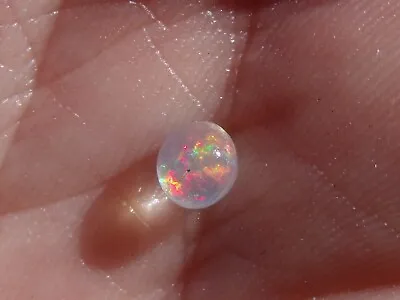 0.44Ct Round Cut Mexican Crystal Opal For Jewelry • $245