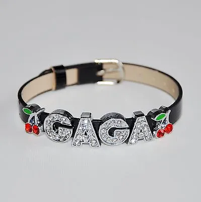 Lady Gaga Cherry Bomb Bracelet / Wristband With Free Gift Bag UK Stock Choose In • £3.29