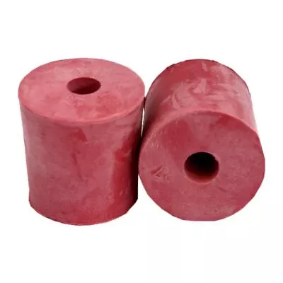 2 X Bored Rubber Bungs 31/27mm  - To Fit 1 Gallon Demijohn / Airlock - Home Brew • £5.99