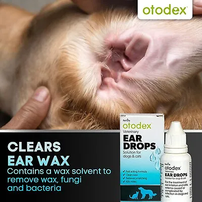 Ear Drops For Dogs Cats Pets Treat Ear Wax Kills Mites Aids Scratching • £9.95