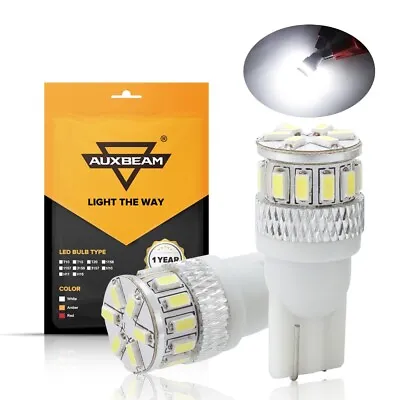 AUXBEAM T10 168 2825 194 LED License Plate Light Bulbs 6000K Ultra Bright White • $12.99