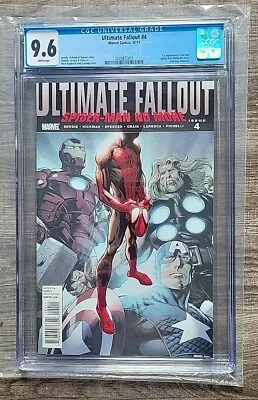 ULTIMATE FALLOUT #4 1st Print CGC 9.6 MILES MORALES SPIDER-MAN 1st App 2011 • £482.10