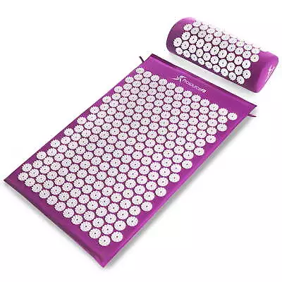 Acupressure Mat And Pillow Set Purple • $28.20