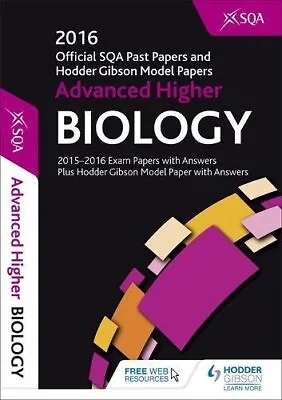 £2.76 • Buy Advanced Higher Biology 2016-17 SQA Past Papers With Answers By SQA