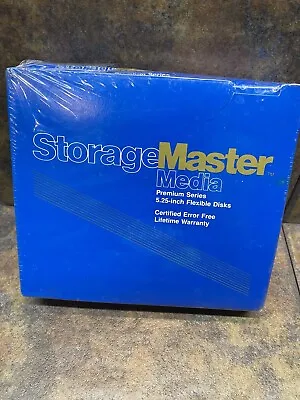Storage Master Media Premium Series 2S2D Floppy Discs 10 Pack 5 1/4  NEW Sealed • $16.99
