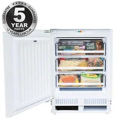 SIA RFU103 Built In 105L White Integrated Under Counter 3 Drawer Freezer • £259.99