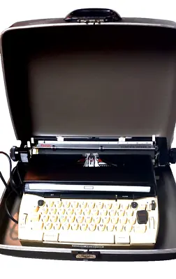 Sears Electric Power 12 Typewriter Vintage W/Hard Case Print • $48