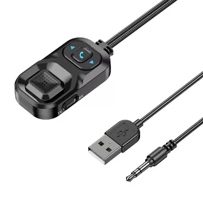 Bluetooth Receiver Car Wired Stereo Audio AUX Free Mobile Microphone Adaptor Kit • $20.60