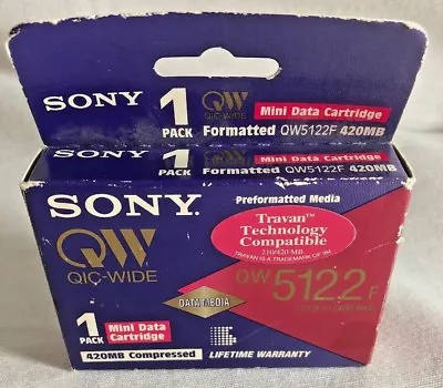 Sony QW5122FB 200MB  420MB QIC-Wide 80 NEW Data Tape Cartridge  • $7.69