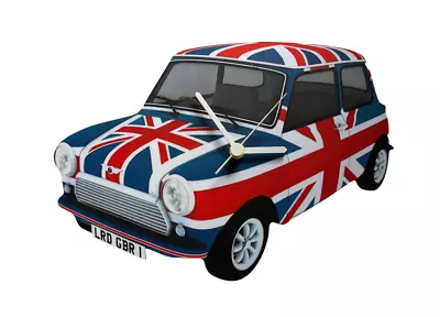 Union Jack Mini Cooper Clock - Union Jack Minis - Mini Clock - M1-C • £12.45