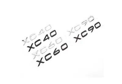 1X Metal TRUNK Badge Emblem XC 40 XC60 XC90 FIT VOLVO TRUNK BLACK SILVER • $15.89