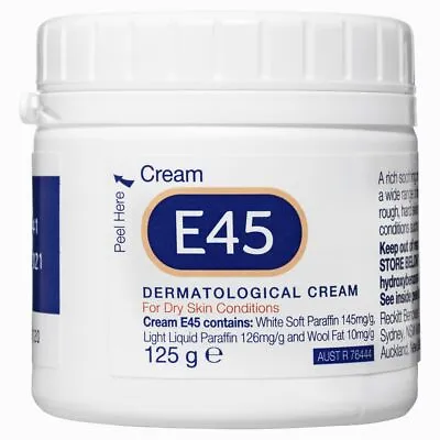 E45 Cream 125g Moisturising For Dry Skin&eczema Dermatological Skin Conditions - • $14.50