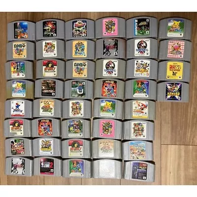 【Lot 30 Set】Nintendo 64 N64 Game Soft Software Random Junk Japanese WHOLESALE • $86.99