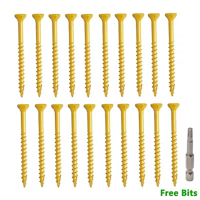 #8 #9 #10 Deck Screws T25 Torx Self Tapping Wood Screws Countersunk For Exterior • $7.11