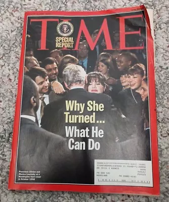 Time Magazine August 10 1998- Why She Turned.. Bill Clinton Monica Lewinsky • $3.90