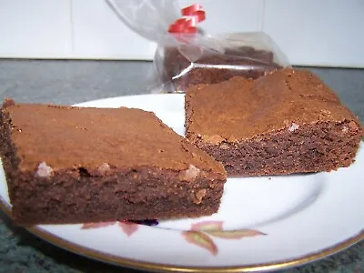 6 Pieces Home Made Chocolate Brownies FREE POSTAGE Ex National Trust Chef • £11.99