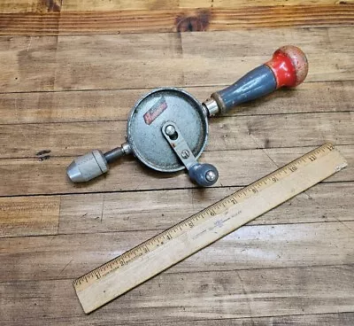 Vintage Hand Drill Auger EGGBEATER Bit Brace • STANLEY TOOLS 1960s • ☆USA • $2.25