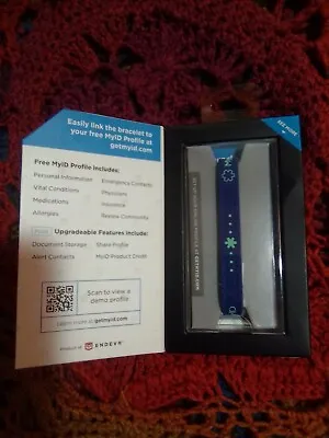 MyID Sport Medical ID Bracelet Blue/Green Medium NO RESERVE! • $3