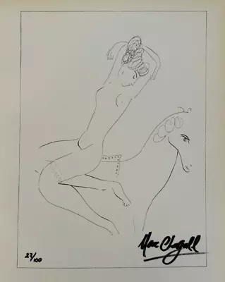 Marc Chagall Original Hand-signed Lithograph With COA & Appraisal Of $3500*'¡ • $199