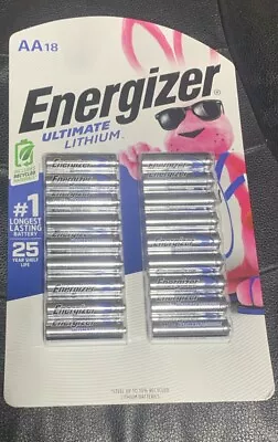 Energizer Ultimate Lithium AA 18 Batteries EXP: 2040 • $36.99