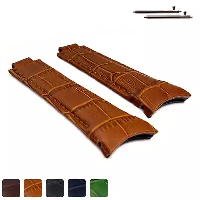 Curved Leather Watch Strap Band Compatible With Rolex Daytona 20/9 MM • £19.95