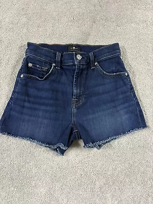 Seven For All Mankind Raw Hem Shorts 24 High Rise • $15