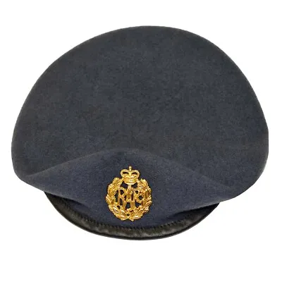 RAF Beret. Size 55. New Still Packaged With RAF Cap Badge And  Badge Backing. • £3