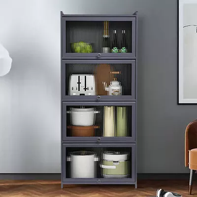 £72.95 • Buy Floor Cabinet Storage Unit Kitchen Cupboard Microwave Oven Holder W/ Doors
