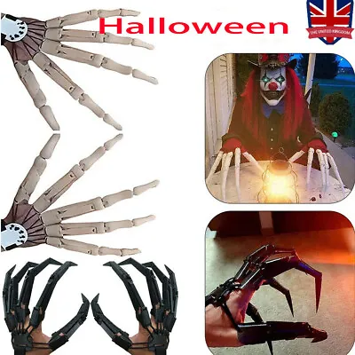 Halloween Articulated Fingers Hand Finger Extensions Cosplay Party Decoration • £19.48