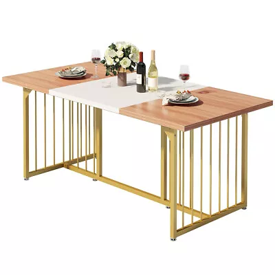 70.8 Inch Large Dining Table For 6-8 People Home Kitchen Breakfast Dinette Table • $155.99