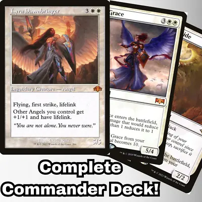 Lyra Dawnbringer Commander Deck EDH 100 Magic Cards Custom MTG Angels Tribal • $86.39