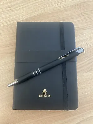 Brand New EMIRATES FIRST CLASS NOTE BOOK AND PEN • £8