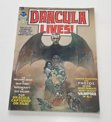 Dracula Lives Magazine #1 1973 Curtis / Marvel / Stan Lee • $19.99