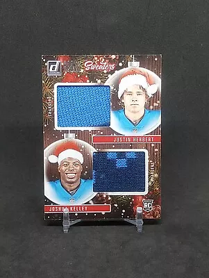 2020 Panini Donruss Justin Herbert Joshua Kelley Rookie Holiday Sweater #SWD-LA • $13.14