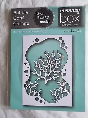 Memory Box - Bubble Coral Collage Die Set - Style 94562 Model - New • £6