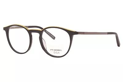 Morel OGA 10138O ND01 Eyeglasses Men's Black/Yellow Full Rim Optical Frame 51mm • $49.95