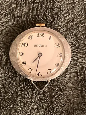 Endura Ladies Vtg Swiss Mechanical Manual Wind-up Necklace  Pendant Watch • $29.43