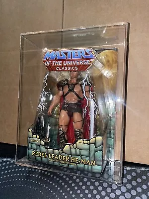 Super 7 Masters Of The Universe MOTU Classics Rebel Leader He-Man CAS 90 = AFA • $199