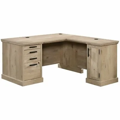 Sauder Mason Peak 60  Engineered Wood L-Shaped Desk In Prime Oak • $1260.68