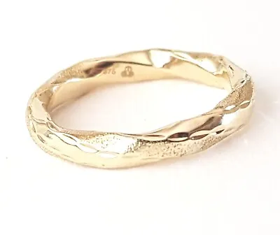 Stunning Solid 9ct Gold Ring Band. Size K 1/2. Hollow. Yellow Gold. 375. 9K. • $159