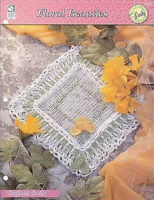 Daffodil Trellis Crochet Doily Pattern / Floral Beauties / HOWB Collector Series • $2.80